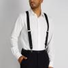 DOCKERS Men’s Solid Suspender(Black)