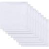 DOCKERS mens Cotton Handkerchiefs Gift Set Fashion and Classic(White)