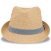 Dockers Men’s Straw Fedora and Panama Hat(Tan Blue Band)