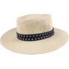 Dockers Men’s Straw Fedora and Panama Hat(Tan/Navy)