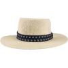 Dockers Men’s Straw Fedora and Panama Hat(Tan/Navy)