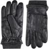 Dockers Men’s Warm Leather Winter Gloves with Smartphone Touchscreen Capability(Black Cuffed)