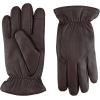 Dockers Men’s Warm Leather Winter Gloves with Smartphone Touchscreen Capability(Brown)