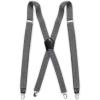 DOCKERS Men’s Solid Suspender(Textured Gray)
