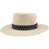 Dockers Men’s Straw Fedora and Panama Hat(Tan/Navy)