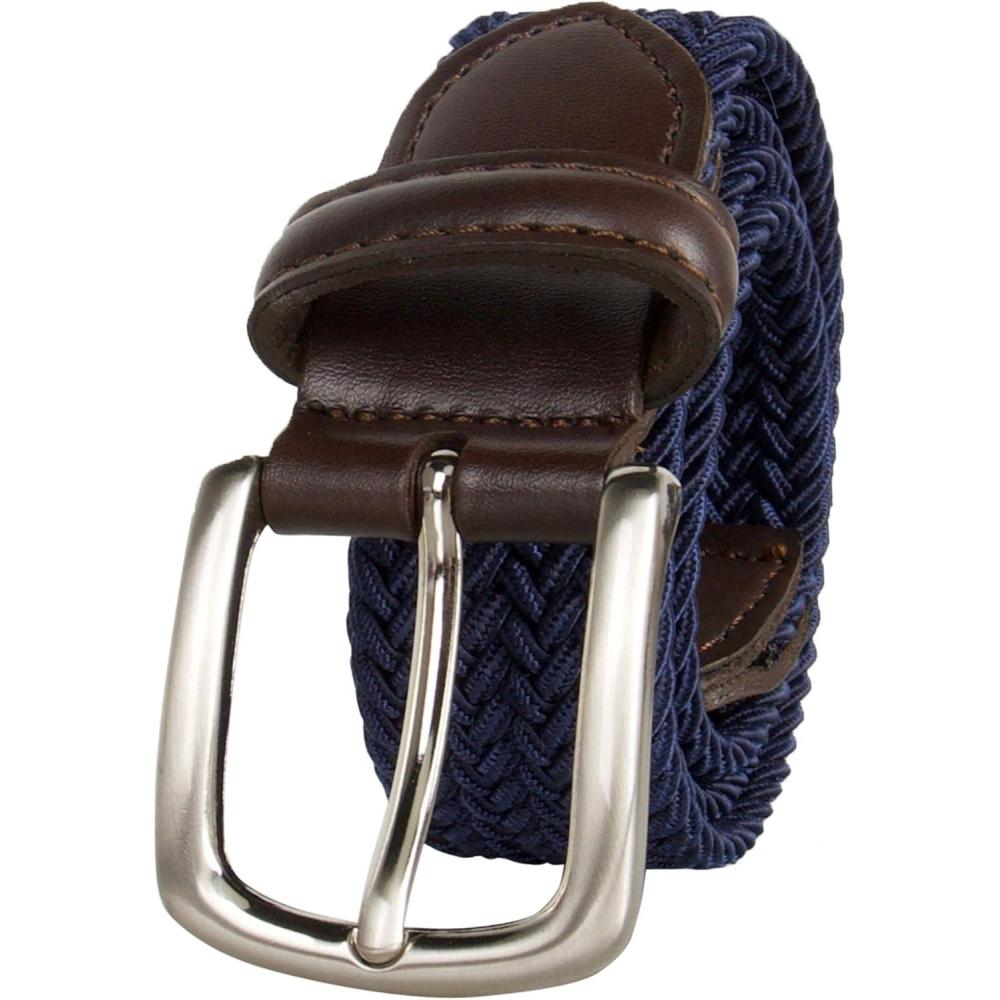 imageDockers Boys Dockers Big Boys Braided ElasticWeb Stretch BeltNavy