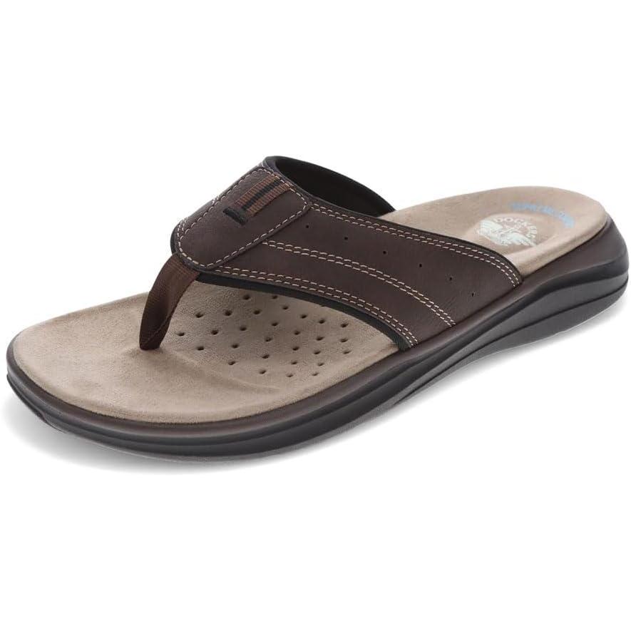 imageDockers Mens Banks FlipFlopDark BrownBlack