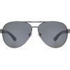 DOCKERS Men’s Bo Sunglasses Polarized Aviator, Gunmetal, 54mm(Gunmetal)