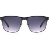 DOCKERS Men’s Carter Sunglasses Square, Black, 54mm(Black)