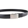 DOCKERS Men’s Custom Fit Belts-with Track Pressure Locking Buckle Technology(Black)