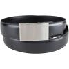 DOCKERS Men’s Custom Fit Belts-with Track Pressure Locking Buckle Technology(Black)