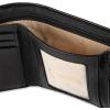 DOCKERS Men’s Extra Capacity Slim Profile Trifold Wallet with Multiple Card Slots and Id Window(Black)