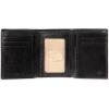 DOCKERS Men’s Extra Capacity Slim Profile Trifold Wallet with Multiple Card Slots and Id Window(Black)