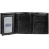 DOCKERS Men’s Extra Capacity Slim Profile Trifold Wallet with Multiple Card Slots and Id Window(Black Jack)