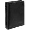 DOCKERS Men’s Extra Capacity Slim Profile Trifold Wallet with Multiple Card Slots and Id Window(Black Z-Fold)