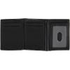 DOCKERS Men’s Extra Capacity Slim Profile Trifold Wallet with Multiple Card Slots and Id Window(Black Z-Fold)