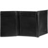 DOCKERS Men’s Extra Capacity Slim Profile Trifold Wallet with Multiple Card Slots and Id Window(Black Z-Fold)