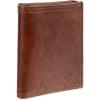 DOCKERS Men’s Extra Capacity Slim Profile Trifold Wallet with Multiple Card Slots and Id Window(Brown Z-Fold)