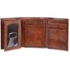 DOCKERS Men’s Extra Capacity Slim Profile Trifold Wallet with Multiple Card Slots and Id Window(Brown Zip)