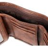 DOCKERS Men’s Extra Capacity Slim Profile Trifold Wallet with Multiple Card Slots and Id Window(Brown Zip)