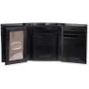 DOCKERS Men’s Extra Capacity Slim Profile Trifold Wallet with Multiple Card Slots and Id Window(True Black)