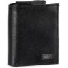 DOCKERS Men’s Extra Capacity Slim Profile Trifold Wallet with Multiple Card Slots and Id Window(True Black)