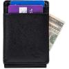 DOCKERS Men’s Front Pocket Wallet(Black Saffiano)