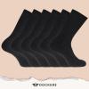 DOCKERS Men’s Performance Socks – 3-Pairs and 6-Pairs Athletic and Dress Crew Socks for Men(Black 60 (6 Pairs))