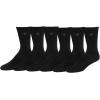 DOCKERS Men’s Performance Socks – 3-Pairs and 6-Pairs Athletic and Dress Crew Socks for Men(Black 81 (6 Pairs))