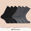 DOCKERS Men’s Performance Socks – 3-Pairs and 6-Pairs Athletic and Dress Crew Socks for Men(Black/Grey 2 (6 Pairs))