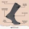 DOCKERS Men’s Performance Socks – 3-Pairs and 6-Pairs Athletic and Dress Crew Socks for Men(Black/Grey (3 Pairs))