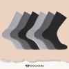 DOCKERS Men’s Performance Socks – 3-Pairs and 6-Pairs Athletic and Dress Crew Socks for Men(Black/Grey 58 (6 Pairs))