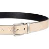 DOCKERS Men’s Two-in-one Reversible Rotative Buckle Everyday Casual Dress Belt (Regular and Big & Tall Sizing)(Beige/Black)