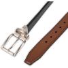DOCKERS Men’s Two-in-one Reversible Rotative Buckle Everyday Casual Dress Belt (Regular and Big & Tall Sizing)(Black/Cognac)