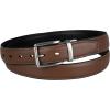 DOCKERS Men’s Two-in-one Reversible Rotative Buckle Everyday Casual Dress Belt (Regular and Big & Tall Sizing)(Cognac/Black Stretch)