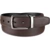 DOCKERS Men’s Two-in-one Reversible Rotative Buckle Everyday Casual Dress Belt (Regular and Big & Tall Sizing)(Tan/Black)