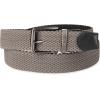 DOCKERS mens Reversible Stretch Fabric Web Belt(Black/Gray)