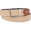 DOCKERS mens Reversible Stretch Fabric Web Belt(Khaki/Navy)