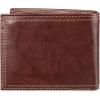 Dockers Men’s Bifold Leather Wallet-Thin Slimfold Extra Capacity(Brown)