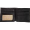 Dockers Men’s Bifold Leather Wallet-Thin Slimfold Extra Capacity(Opaque Black)