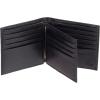 Dockers Men’s Bifold Leather Wallet-Thin Slimfold Extra Capacity(Opaque Black)