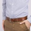 Dockers Men’s Everyday Casual Belt-Regular and Big & Tall Sizing(Tan)