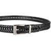 Dockers Men’s Leather Braided Fully Adjustable Belt(Black Lace)