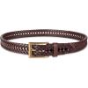 Dockers Men’s Leather Braided Fully Adjustable Belt(Brown)