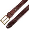 Dockers Men’s Leather Braided Fully Adjustable Belt(Brown)