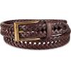 Dockers Men’s Leather Braided Fully Adjustable Belt(Brown)