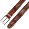 Dockers Men’s Leather Braided Fully Adjustable Belt(Tan Lace)