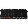 DOCKERS Mens Athletic Ankle Socks – 6-Pairs and 10-Pairs Low Cut Sports and Workout Socks for Men(Black Multi 2 (10 Pairs))