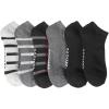 DOCKERS Mens Athletic Ankle Socks – 6-Pairs and 10-Pairs Low Cut Sports and Workout Socks for Men(Black Multi (6 Pairs))