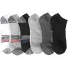 DOCKERS Mens Athletic Ankle Socks – 6-Pairs and 10-Pairs Low Cut Sports and Workout Socks for Men(Black/Grey Multi (6 Pairs))